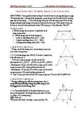 5 Bài toán hay từ hình thang cân và tam giác - Nguyễn Huy Hoạt